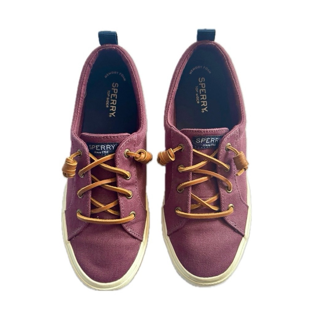 Sperry Top-Sider Women’s Boat Shoes | Burgundy Tan | Classic Slip-On Loafers